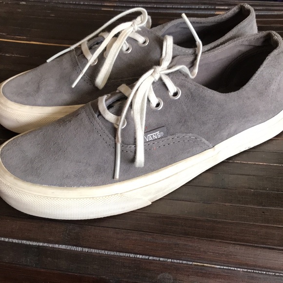 🚨B2G1 VANS Gray Suede Scotchgard Unisexed 6M/7½W - Picture 2 of 7